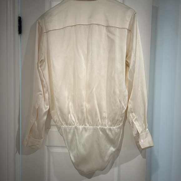 T. By Alexander wang silk crossover bodysuit size 4 - Picture 5 of 16